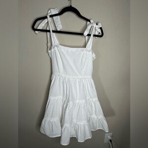 Altar'd State Ivory Scalloped Dress